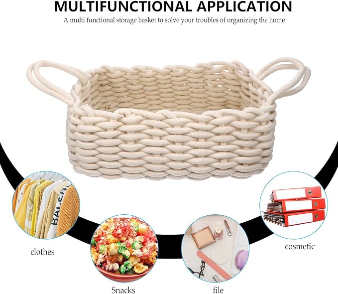 Uonlytech Decorative Cotton Storage Basket - Image 6