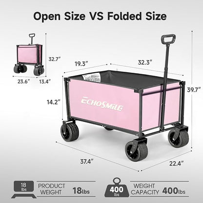 EchoSmile Collapsible Wagon Cart - Image 2