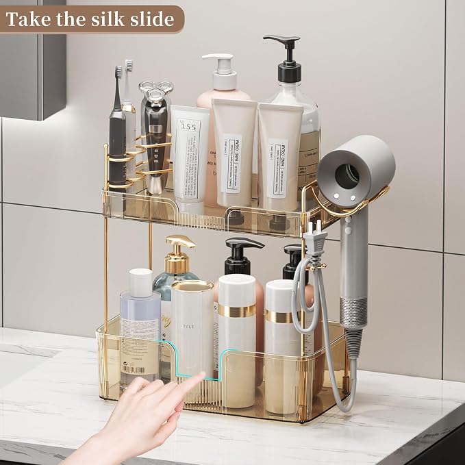 YCIA&DONE Bathroom Counter Organizer, Large Makeup Organizer Countertop - Image 5