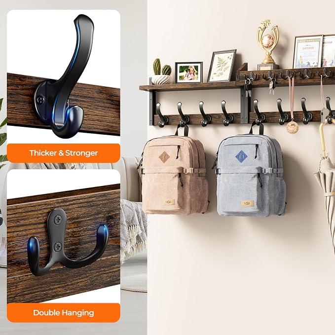 Evermagin 35" Coat Rack Wall Mount - Image 6