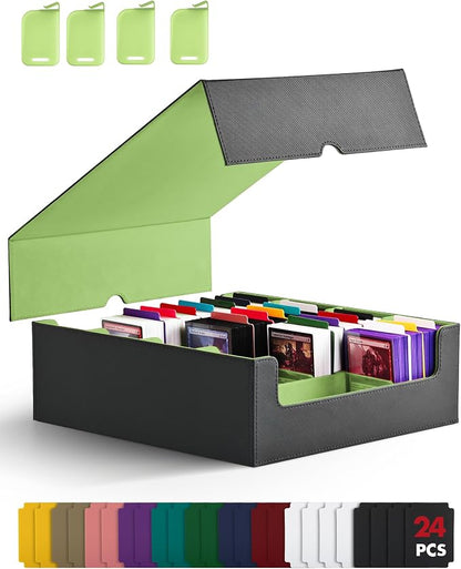 ZLCA Card Storage Box for MTG PTCG, Commander Deck Box Holds 3200+ Cards by ZLCA