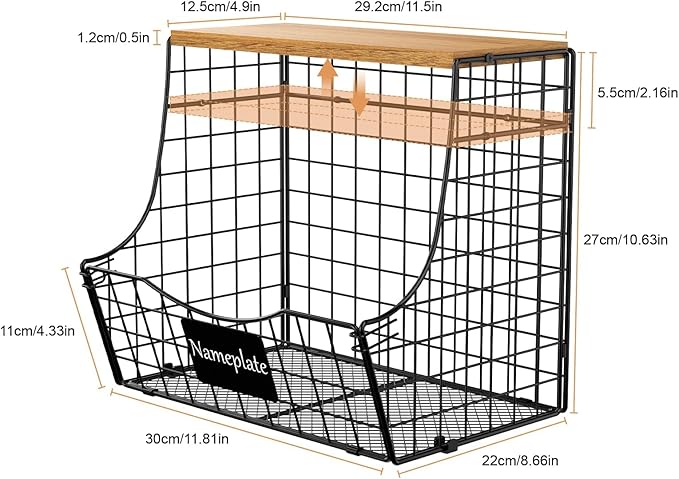 3 Pack wire Fruit Basket for Kitchen - Image 5