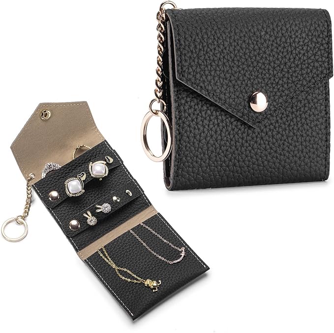 Small Travel Jewelry Organizer Case by Karmiir