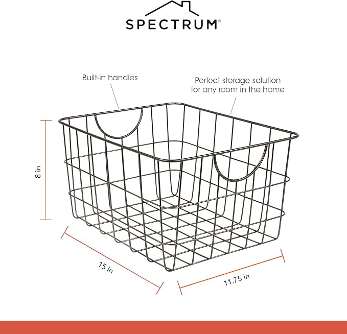 Spectrum Utility Steel Wire Storage Basket - Image 6