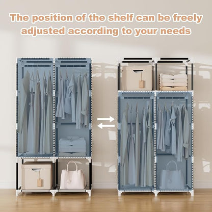 VTRIN Portable Closet Wardrobe for Hanging Clothes - Image 7