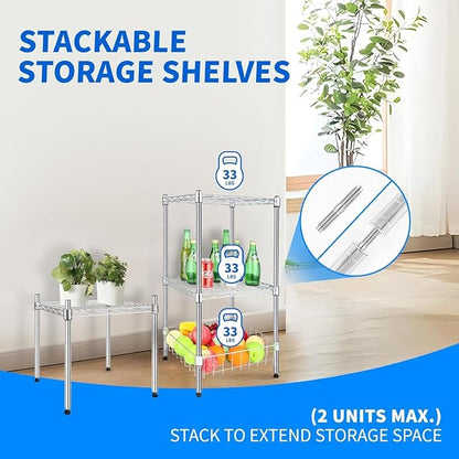 Simple Deluxe 1-Tier Shelving Unit - Image 3