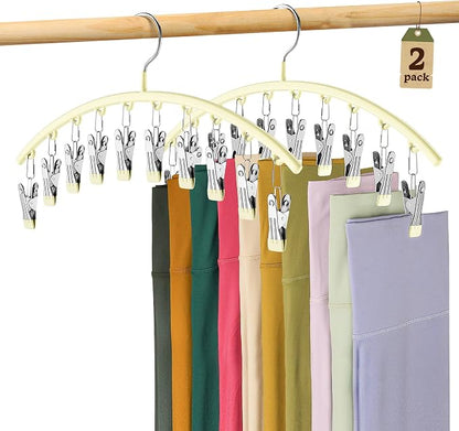 Volnamal Legging Organizer for Closet, 2 Pack Metal Yoga Pants Hangers by Volnamal