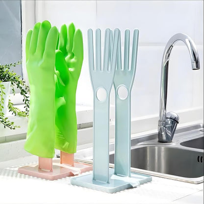 2 PCS Kitchen Glove Holder Kitchen Glove Stand Holder Rubber Glover Drying - Image 5