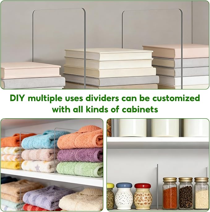 Thickened Closet Shelf Dividers Closet Shelf Organizers and Storage Acrylic - Image 4
