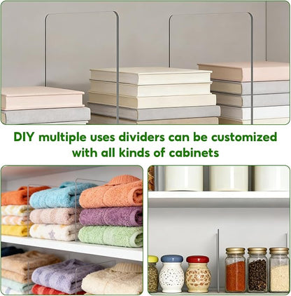 Thickened Closet Shelf Dividers Closet Shelf Organizers and Storage Acrylic - Image 4