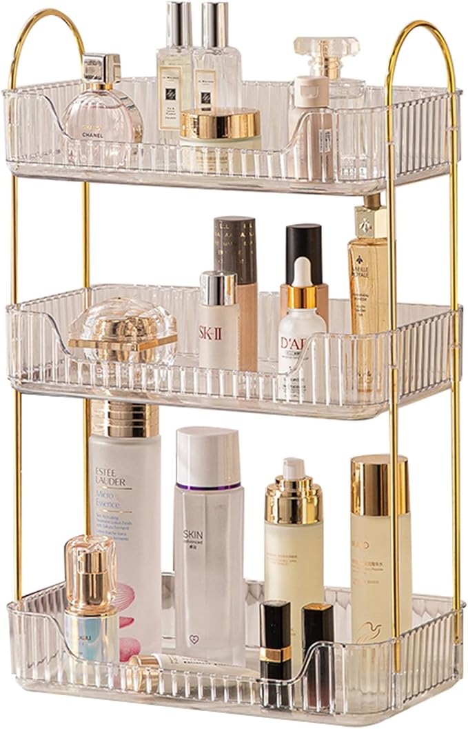 shuang qing Bathroom Counter Organizer Countertop Storage, Cosmetics Skincare by SHUANGQING