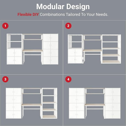 FLEXIMOUNTS 117" W Modular Garage Storage Cabinet - Image 8