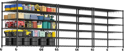 PrimeZone 6 Tier 80.7" H x 55.5" W x 24" D Wire Shelving by PrimeZone