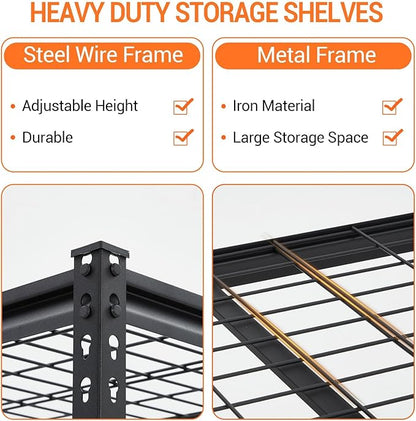 Garage Storage Shelves 5 Tiers, Heavy Duty Storage Shelving Racks - Image 4
