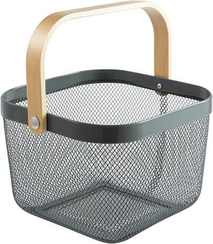 AJIODA Metal Mesh Steel Basket, Storage Organizer Basket Multi-functional by AJIODA