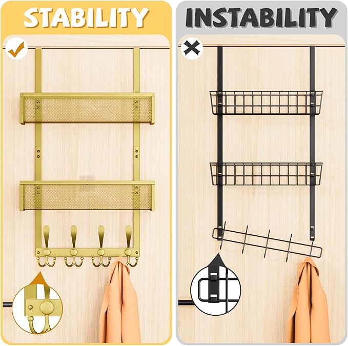Kaiferty Over The Door Hooks Organizer, Coat Rack - Image 2