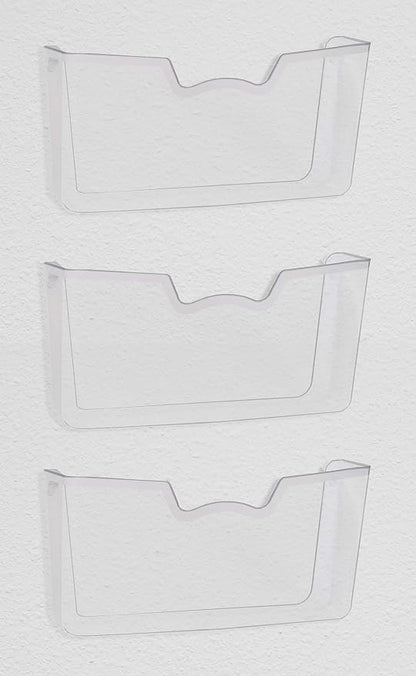 Simple Houseware Clear Wall Mount Single Pocket Hanging File Holder - Image 5