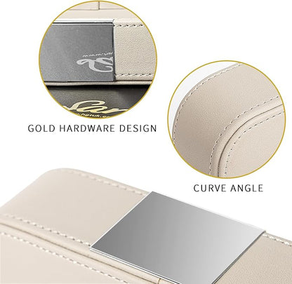 SANZIE Luxury Leather Desktop Storage Small Catchall Organizer Decorative Tray - Image 6