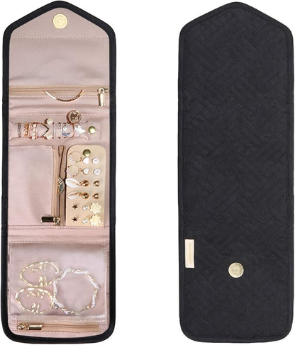 BAGSMART Travel Jewelry Organizer Case Foldable Jewelry Roll - Image 9