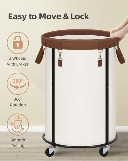 STORAGE MANIAC Rolling Laundry Hamper - Image 4