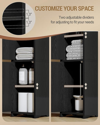 Hzuaneri Bathroom Storage Cabinet, Small Corner Floor Cabinet - Image 6