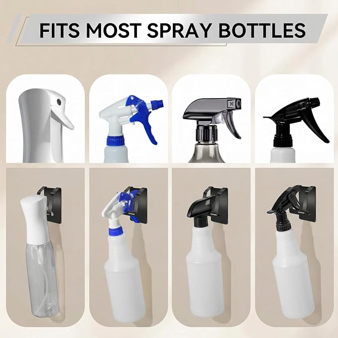 KIHOGEM Magnetic Spray Bottle Hanger | Stainless Steel Spray Bottle Holder - Image 3