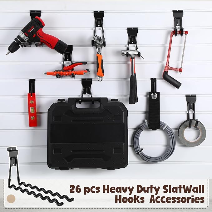 Landhoow 26 Pack Slatwall Accessories - Image 2
