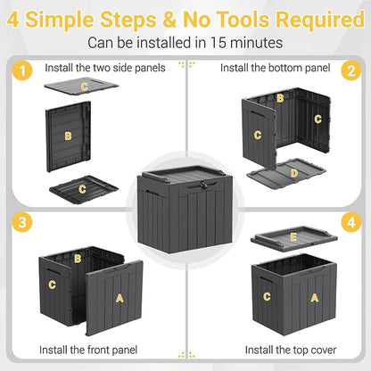 Greesum Outdoor Storage Box 31 Gallon Storage Box - Image 8