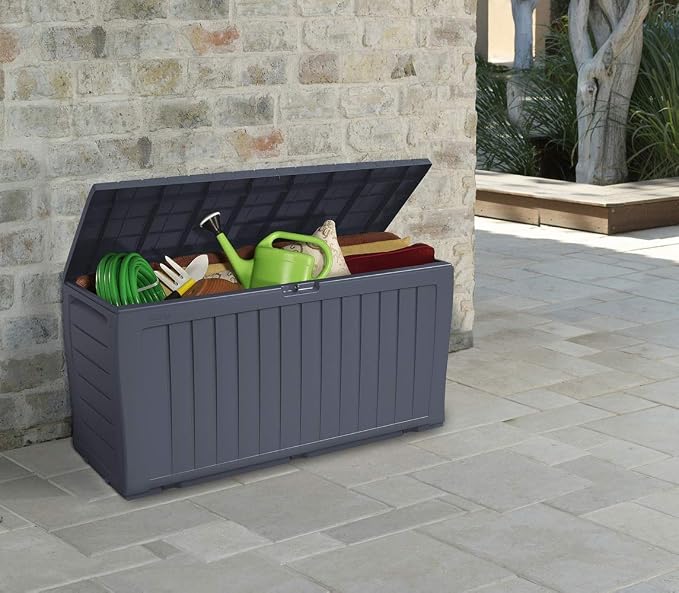 Keter Marvel Plus 71 Gallon Resin Deck Box-Organization and Storage - Image 9