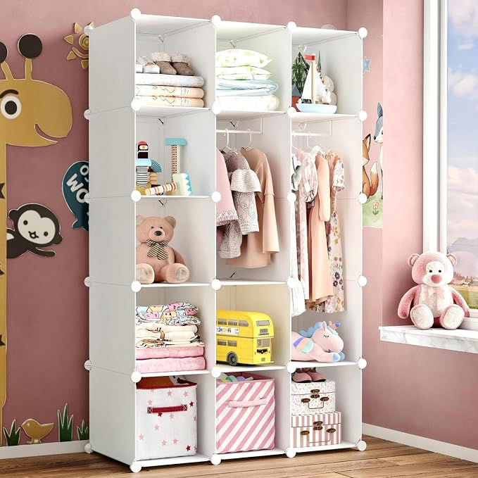 Modular Baby Wardrobe Closet, Portable Children Organizers and Storage by Unknown