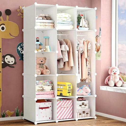 Modular Baby Wardrobe Closet, Portable Children Organizers and Storage by Unknown