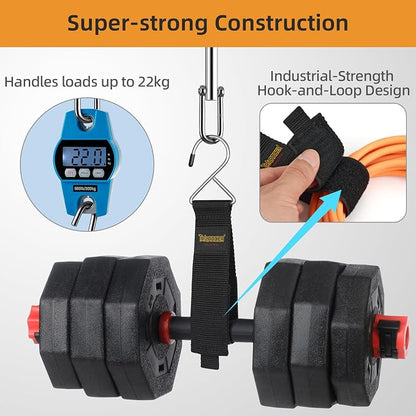Heavy Duty Storage Straps, Trilancer Hook-and-Loop Cord Organizer and Hanger - Image 4