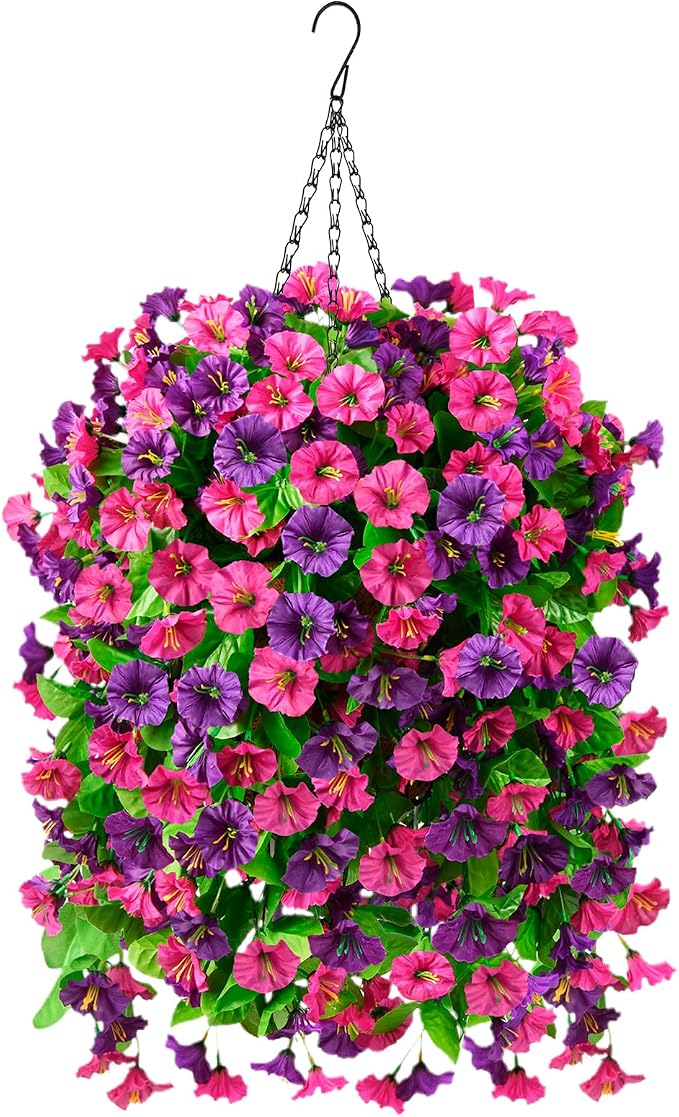 INQCMY Artificial Flowers for Outdoor Spring Summer Decoration Faux Silk by INQCMYPlantRack