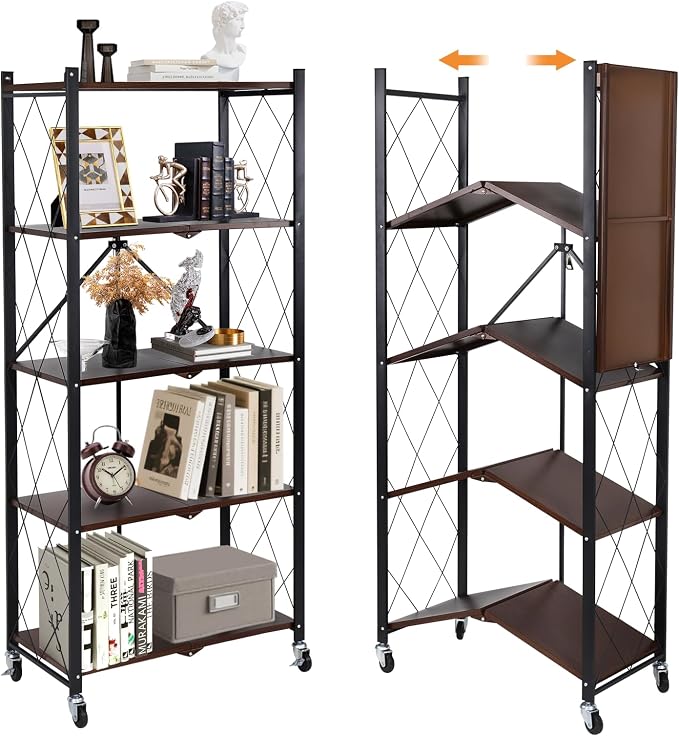 5-Tier Foldable Storage Shelves by YUANJIMI