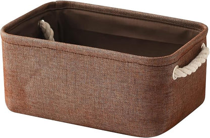 TheWarmHome Small Fabric Canvas Storage Bin by TheWarmHome