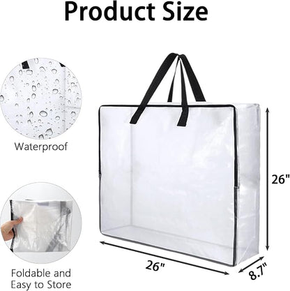 4 Pack Wreath Storage Bag, 26 Inches 90 L Wreath Storage Container, Reinforced - Image 2