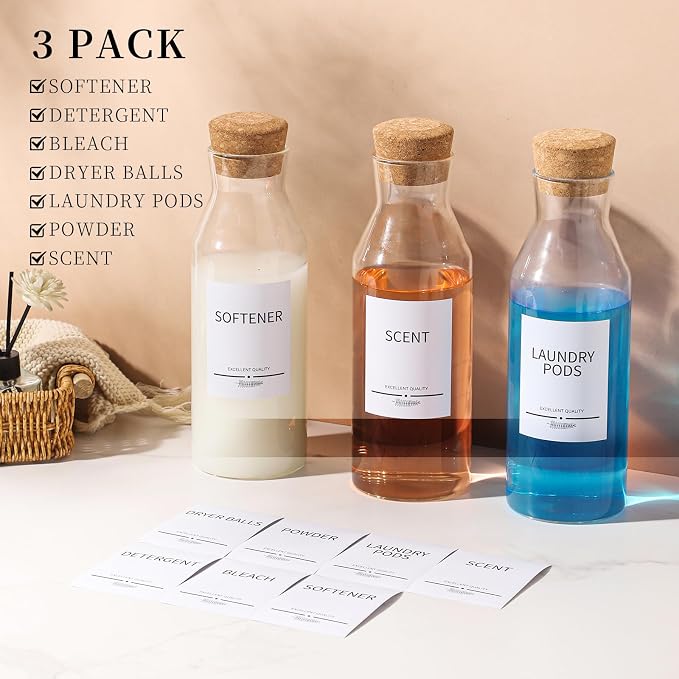 3Pack Glass Laundry Detergent Dispenser - Image 2