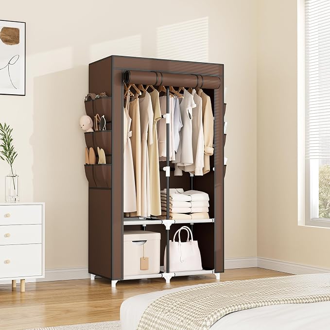 VTRIN Portable Closet Wardrobe for Hanging Clothes - Image 8