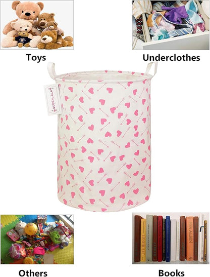 QUEENLALA Large Storage Basket, Laundry Hamper/Bathroom/Home Decor/Collapsible - Image 3
