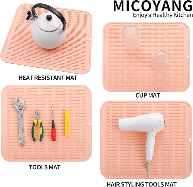 Silicone Dish Drying Mat for Multiple Usage, Easy clean, Eco-friendly, - Image 4