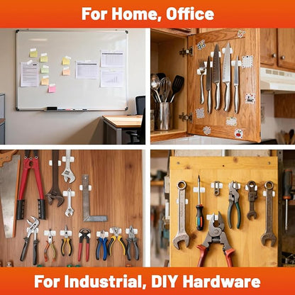 Jiayi 6 Pack Ultra Thin No Drill Magnetic Cabinet Door Catch, Adhesive - Image 8