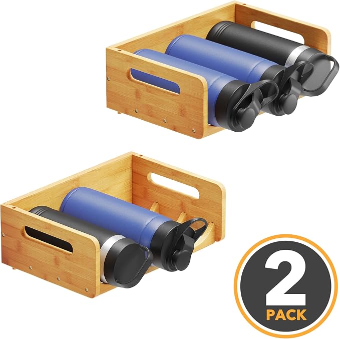 SpaceAid Bamboo Water Bottle Organizer - Image 6