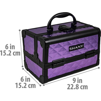 SHANY Chic Makeup Train Case Cosmetic Box Portable Makeup Case Cosmetics Beauty - Image 4