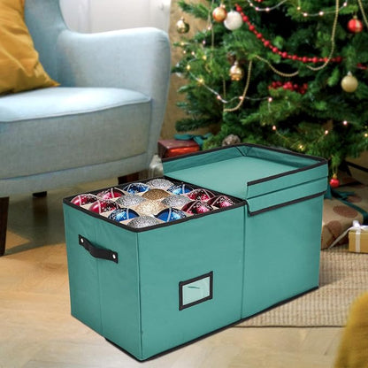 Holiday Cheer Premium Christmas Ornament Storage - Image 2
