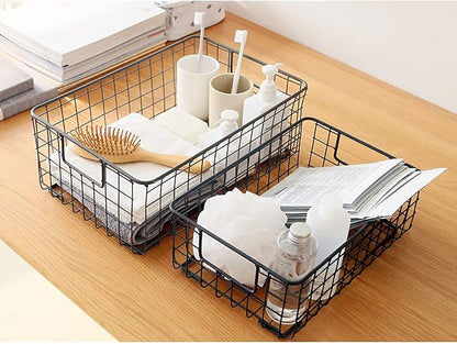 Kingrol 2 Pack Wire Storage Baskets - Image 7