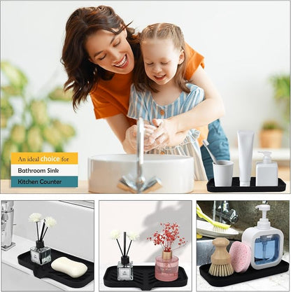 Yasmen Silicone Bathroom Soap Dishes, Sink Sponge Holder - Image 7