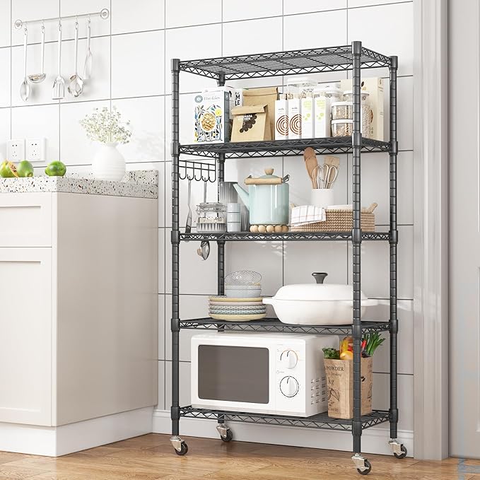 Homdox 5 Tier Metal Storage Shelves - Image 2