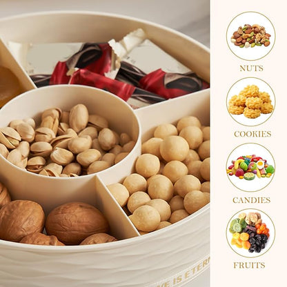 Modern Luxury Snack Box with Lid – Elegant Dry Fruit, Nut & Candy Organizer Tray - Image 4