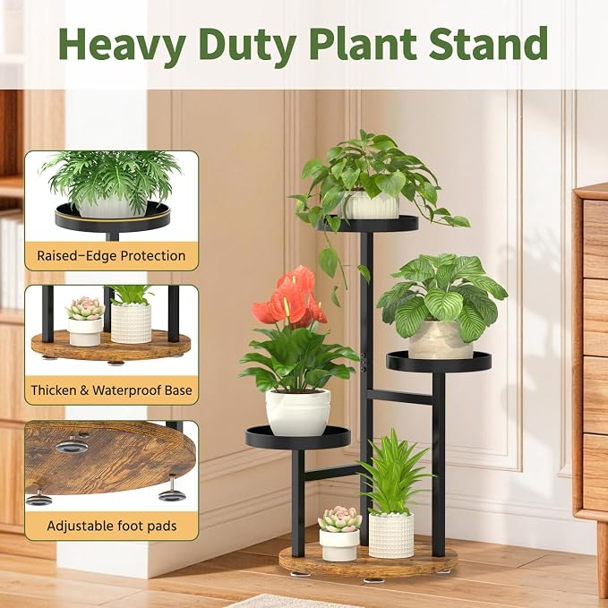 LASZOLA 3 Tier Metal Plant Stand - Image 3