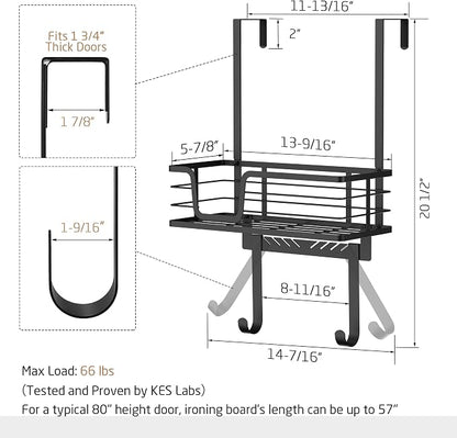 KES Over The Door Ironing Board Holder, Ironing Board Hanger - Image 6